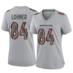 Women's Caleb Lohner Denver Broncos No.84 Game Atmosphere Fashion Jersey - Gray