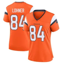 Women's Caleb Lohner Denver Broncos No.84 Game Jersey - Orange