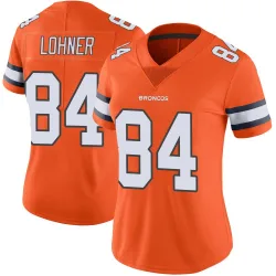 Women's Caleb Lohner Denver Broncos No.84 Limited Color Rush Vapor Untouchable Jersey - Orange