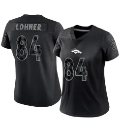 Women's Caleb Lohner Denver Broncos No.84 Limited Reflective Jersey - Black