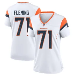 Women's Cam Fleming Denver Broncos No.71 Game 2nd Jersey - White
