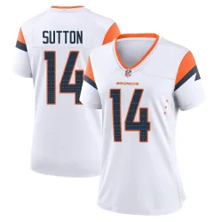 Women's Courtland Sutton Denver Broncos No.14 Game 2nd Jersey - White