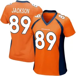Women's Courtney Jackson Denver Broncos No.89 Game Team Color Jersey - Orange