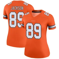 Women's Courtney Jackson Denver Broncos No.89 Legend Color Rush Jersey - Orange