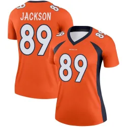Women's Courtney Jackson Denver Broncos No.89 Legend Jersey - Orange