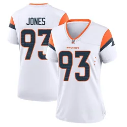 Women's D.J. Jones Denver Broncos No.93 Game 2nd Jersey - White