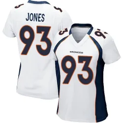 Women's D.J. Jones Denver Broncos No.93 Game Jersey - White