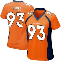 Women's D.J. Jones Denver Broncos No.93 Game Team Color Jersey - Orange
