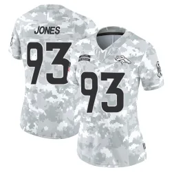 Women's D.J. Jones Denver Broncos No.93 Limited 2024 Salute to Service Jersey - Arctic Camo