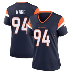 Women's DeMarcus Ware Denver Broncos No.94 Game Alternate Jersey - Navy
