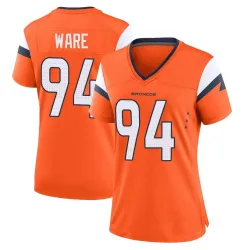 Women's DeMarcus Ware Denver Broncos No.94 Game Jersey - Orange