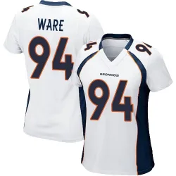 Women's DeMarcus Ware Denver Broncos No.94 Game Jersey - White