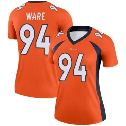 Women's DeMarcus Ware Denver Broncos No.94 Legend Jersey - Orange