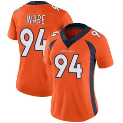 Women's DeMarcus Ware Denver Broncos No.94 Limited Team Color Vapor Untouchable Jersey - Orange