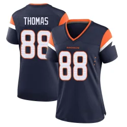 Women's Demaryius Thomas Denver Broncos No.88 Game Alternate Jersey - Navy