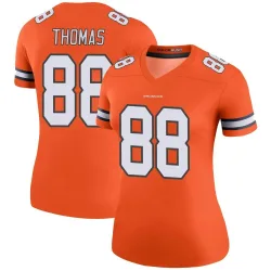 Women's Demaryius Thomas Denver Broncos No.88 Legend Color Rush Jersey - Orange