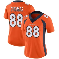 Women's Demaryius Thomas Denver Broncos No.88 Limited Team Color Vapor Untouchable Jersey - Orange