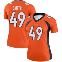 Women's Dennis Smith Denver Broncos No.49 Legend Jersey - Orange