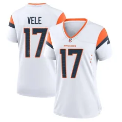 Women's Devaughn Vele Denver Broncos No.17 Game 2nd Jersey - White