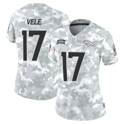Women's Devaughn Vele Denver Broncos No.17 Limited 2024 Salute to Service Jersey - Arctic Camo
