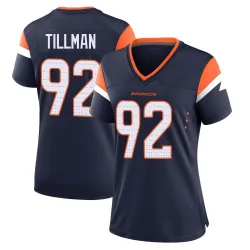Women's Dondrea Tillman Denver Broncos No.92 Game Alternate Jersey - Navy