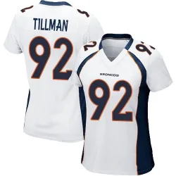 Women's Dondrea Tillman Denver Broncos No.92 Game Jersey - White