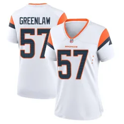 Women's Dre Greenlaw Denver Broncos No.57 Game 2nd Jersey - White