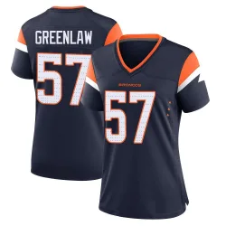 Women's Dre Greenlaw Denver Broncos No.57 Game Alternate Jersey - Navy