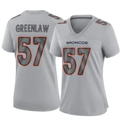 Women's Dre Greenlaw Denver Broncos No.57 Game Atmosphere Fashion Jersey - Gray
