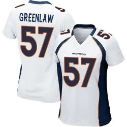 Women's Dre Greenlaw Denver Broncos No.57 Game Jersey - White