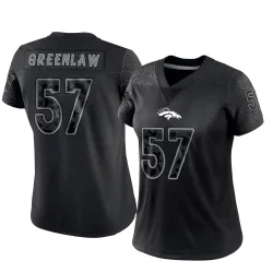 Women's Dre Greenlaw Denver Broncos No.57 Limited Reflective Jersey - Black
