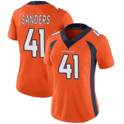 Women's Drew Sanders Denver Broncos No.41 Limited Team Color Vapor Untouchable Jersey - Orange