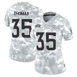 Women's Dymonte Thomas Denver Broncos No.35 Limited 2024 Salute to Service Jersey - Arctic Camo