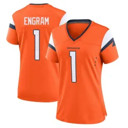 Women's Evan Engram Denver Broncos No.1 Game Jersey - Orange