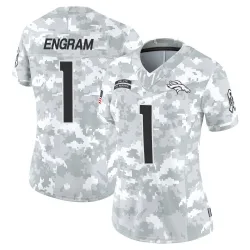 Women's Evan Engram Denver Broncos No.1 Limited 2024 Salute to Service Jersey - Arctic Camo