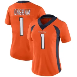 Women's Evan Engram Denver Broncos No.1 Limited Team Color Vapor Untouchable Jersey - Orange