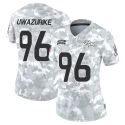 Women's Eyioma Uwazurike Denver Broncos No.96 Limited 2024 Salute to Service Jersey - Arctic Camo