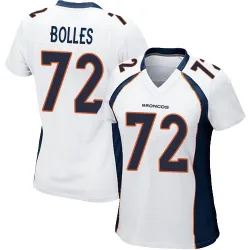 Women's Garett Bolles Denver Broncos No.72 Game Jersey - White