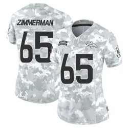 Women's Gary Zimmerman Denver Broncos No.65 Limited 2024 Salute to Service Jersey - Arctic Camo