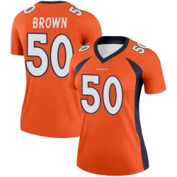 Women's JB Brown Denver Broncos No.50 Legend Jersey - Orange