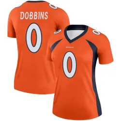 Women's J.K. Dobbins Denver Broncos No.0 Legend Jersey - Orange