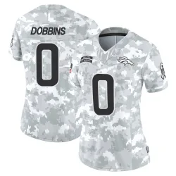 Women's J.K. Dobbins Denver Broncos No.0 Limited 2024 Salute to Service Jersey - Arctic Camo