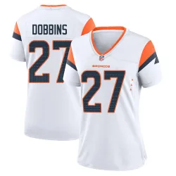 Women's J.K. Dobbins Denver Broncos No.27 Game 2nd Jersey - White