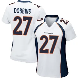 Women's J.K. Dobbins Denver Broncos No.27 Game Jersey - White