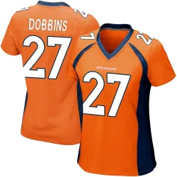 Women's J.K. Dobbins Denver Broncos No.27 Game Team Color Jersey - Orange