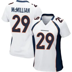 Women's Ja'Quan McMillian Denver Broncos No.29 Game Jersey - White