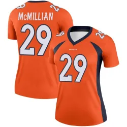 Women's Ja'Quan McMillian Denver Broncos No.29 Legend Jersey - Orange