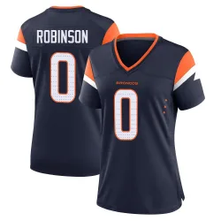 Women's Jaden Robinson Denver Broncos No.0 Game Alternate Jersey - Navy