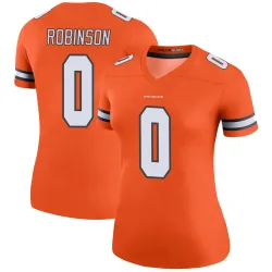 Women's Jaden Robinson Denver Broncos No.0 Legend Color Rush Jersey - Orange