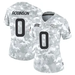 Women's Jaden Robinson Denver Broncos No.0 Limited 2024 Salute to Service Jersey - Arctic Camo